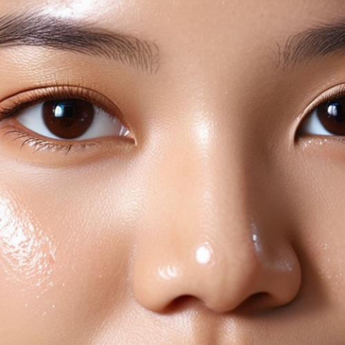**

Prompt:  Close-up of glowing, healthy Thai woman's skin, highlighting radiance and clarity.  Subtle bokeh background of skincare products.  Emphasize a transformation from problematic skin to flawless complexion.  Tag: skincare transformation, healthy skin, Thai beauty, confidence

**